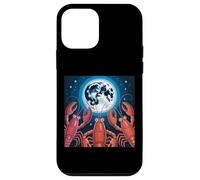 Red Lobster Three Lobster Howling At Moon Mujeres Hombres Langosta Carcasa para iPhone 12 mini
