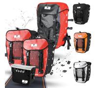 Red Loon Pro 3 Compartimento Pack Funda + impermeable para manillar bicicleta alforja para rojo
