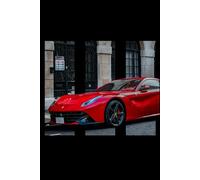 Red Luxury Car: 110 Lined Pages, 6 x 9 in - Sport Car Cover, Perfect for Notes and Ideas: Perfect for Car Enthusiasts, Dreamers & Collectors