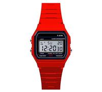(Red) Luxury Men Analog Digital Military Armys Sport LED Waterproof Wrist Children Watch for Kids Bracelet Alarm Women Clock