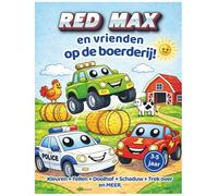 Red Max en Vrienden Op De Boerderij - Kleur en Activiteitenboek (3-5 jaar) Spelletjesboek.: Een vrolijk kleurboek en speelboek voor peuters en ... puzzels, leren, boerderijdieren en kleuren!