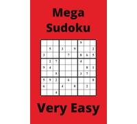 Red Mega Sudoku Book, 9x9 Puzzles, 250 Pages, 5x8, Very Easy