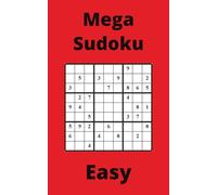 Red Mega Sudoku Book, 9x9 Puzzles, 50 Pages, 5x8, Easy