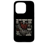 Red Menace Communism Película de Terror Vintage Halloween Carcasa para iPhone 15 Pro