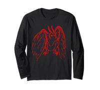 Red Mothman regala criptozoología Cuentos Populares Retro y espeluznantes Manga Larga