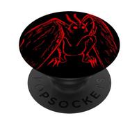 Red Mothman regala criptozoología Cuentos Populares Retro y espeluznantes PopSockets PopGrip Adhesivo