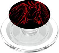 Red Mothman regala criptozoología Cuentos Populares Retro y espeluznantes PopSockets PopGrip para MagSafe