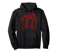 Red Mothman regala criptozoología Cuentos Populares Retro y espeluznantes Sudadera con Capucha