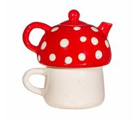 Red Mushroom Tea For One Book NUEVO