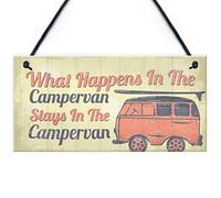 RED OCEAN Cartel de puerta colgante para autocaravana, caravana, caravana, regalo de VW para viajes, vacaciones, regalo de amistad