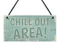 RED OCEAN Chill Out Area - Placa de pared para colgar en el jardín con bañera de hidromasaje