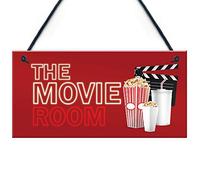 RED OCEAN Letrero colgante para sala de cine en casa, decoración del hogar, regalo para hombre, cueva, cobertizo, casa de verano