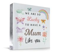 Red Ocean Mum For Birthday Christmas We Are So Lucky To Have A Mum Like You From Daughter Son For Mummy Thank You Keepsake