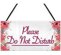 RED OCEAN Placa colgante de privacidad con texto en inglés "Please Do Not Disturb Therapist Hotel" para puerta de casa