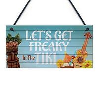 Red Ocean Placa colgante para colgar en el hogar, bar, cóctel, bar, jardín, decoración