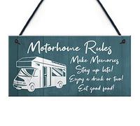 RED OCEAN Placa colgante para puerta de autocaravana, regalo de amistad familiar