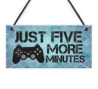 RED OCEAN Regalo divertido para jugadores para hijo, signo de juego, colgante para hombre, letrero de cueva, regalo para ventilador