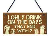 RED OCEAN Señal de barra para el hogar, bar, divertido, alcohol, amistad, regalo, bar, pub, accesorios para decoración de pared, letrero colgante