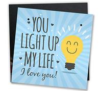 RED OCEAN Tarjeta de felicitación para el día de la madre con texto en inglés LIGHT UP MY LIFE