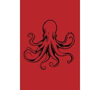 Red Octopus Notebook Journal: 6" X 9", 120 pages, college-ruled blank sheets. Perfect for journaling, studying, note taking, goal planning, documenting & tracking. Great cruise gift.