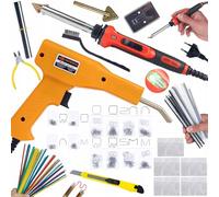 Red Odyssey soldador 100 W RRO100W plástico 5 rejillas destornillador punta soporte + grapadora 200 grapas + 800 grapas + kit de aglutinante mini