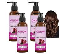 Red Onion Champú, Cuidado del Cabello Hidratante Limpio 3 en 1 para todo tipo de cabello, Hidrata el Cuero Cabelludo Fuerte Champú Raíces del Cabello, Champú Grande Cebolla para el Crecimiento del