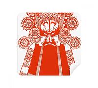 Red Opera - Máscara facial de papel para limpieza de gafas, gamuza limpiadora de pantalla, gamuza, 2 unidades