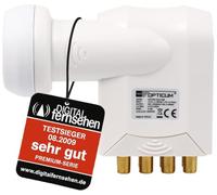 RED OPTICUM Lop 04H Octo LNB I LNB Digital de 8 Canales con Solo 0,1 dB de Ruido y protección contra la Intemperie Ampliable I Full HD - 3D - UHD - 4K Ready I Sat-LNB para 8