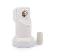 RED OPTICUM LSP 02G LNB Single I LNB Digital de 1 Canal Resistente al Calor y al frío con Solo 0,1 dB de Ruido con Estuche de protección contra la Intemperie I Full HD - 3D - UHD - 4K Ready