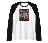 Red Panda Art on America 250 Anniversary 4th of July USA Flag Camiseta Manga Raglan