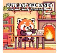Red Panda Coloring Book: 55 Cozy and Whimsical Scenes for All Ages