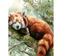 Red Panda Composition Notebook: Cute & Cozy Forest Animal Journal | Dreamy Pastel Aesthetic, Calm & Creative Writing Notebook, 110 Wide Ruled Pages, 7.5 x 9.25