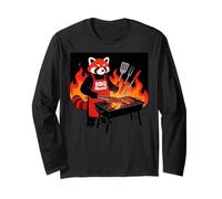 Red Panda Cooking Grill BBQ Funny Gift Red Panda Manga Larga