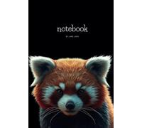 Red Panda Design Notebook by Lane Loen: Plane Journal Perfect for Writing, Sketching and Drafting (Plus Red Panda Coloring Page)