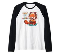 Red Panda Gaming Can't Hear You I'm Gaming Red Panda Camiseta Manga Raglan