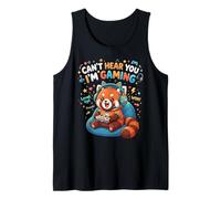 Red Panda Gaming Can't Hear You I'm Gaming Red Panda Camiseta sin Mangas