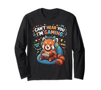 Red Panda Gaming Can't Hear You I'm Gaming Red Panda Manga Larga