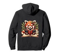 Red Panda Libros de Lectura Pandas Cottagecore Estética Niños Sudadera con Capucha