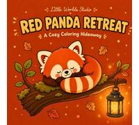 Red Panda Retreat: A Cozy Coloring Book for Kids & Adults Featuring a Sleepy Red Panda's Autumn Hideaway (Coloring Cozy World)