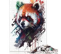 Red Panda Rompecabezas Imposible, desafío for Adults Entretenimiento Creativo 1000 piezas Obra De Arte De Juego De Para Adultos, Regalos de 14 Años 1000 unidades (75 x 50 cm)