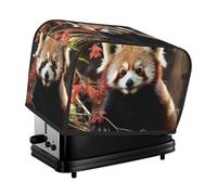 Red Pandas - Cubiertas para tostadora de 2 rebanadas de pan, cubierta acolchada a prueba de polvo, cubierta pequeña lavable para electrodomésticos, panificadora, protectora para cocina y