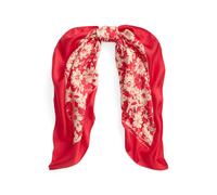 Red Pañuelo cuadrado de seda estampado TALLA ÚNICA