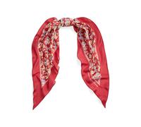 Red Pañuelo de seda con flores TALLA ÚNICA