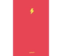Red Paperback Notebook - Dotted Pages - 8.5 x 5.5 Inch - Pixel Thunder: Perfect for notes, sketches, journaling, and creative projects