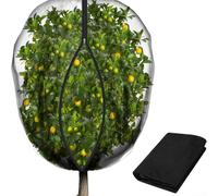 Red para árboles frutales, 10 x 10 pies, bolsas de red grandes para árboles frutales, red de malla ultrafina para jardín con cordón de cremallera para proteger flores de jardín y verduras (3 x 3 m)