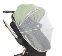 Red para cochecito, cochecitos y cochecitos de bebé, red de malla protectora de cobertura completa, tienda de campaña portátil transpirable y barrera contra el polvo, cubierta de cochecito de fácil