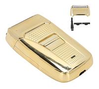 Red para Cuchillos de Pantalla Fina, diseño de Afeitado Alternativo, afeitadora de Barba, se Adapta cómodamente a los contornos faciales, Dorado, Carga y Enchufe de Doble Uso, para Hombres