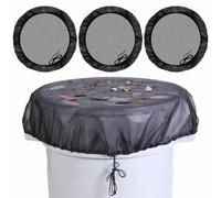 Red para Depósito de Agua de Lluvia 95cm,4 Piezas Capas Barril Agua, Recogida Agua de Lluvia,Red para Barril de Lluvia con Cuerda de Tracción