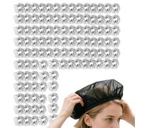 Red Para El Cabello De Malla De Nailon - 100 Piezas De Red Para El Cabello Tejida, Tejido Estirable, Cubierta Protectora Para La Cabeza | Actuación De Ballet, Servicio De Catering, Cocina Come