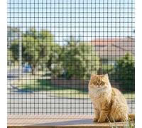 Red para Gatos Terraza 4×3 m,6×3m Reforzada con Cable de Acero, Sin Perforación, Antimordeduras, Resistente a Desgarros y Rayos UV, para Balcón, Ventana,alla, Incluye Cuerda de Fijación y Clavos(4*3)